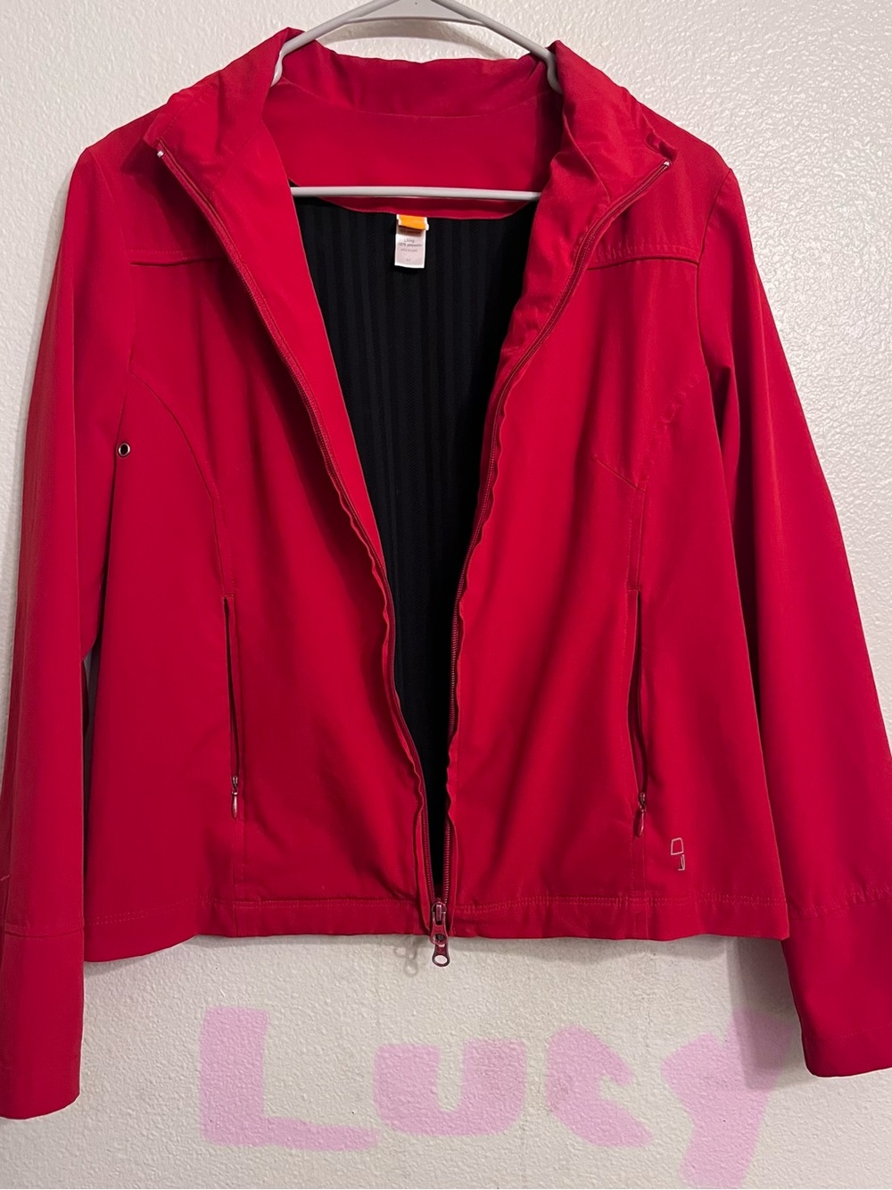 Lucy Women’s Red Utility Softshell Jacket